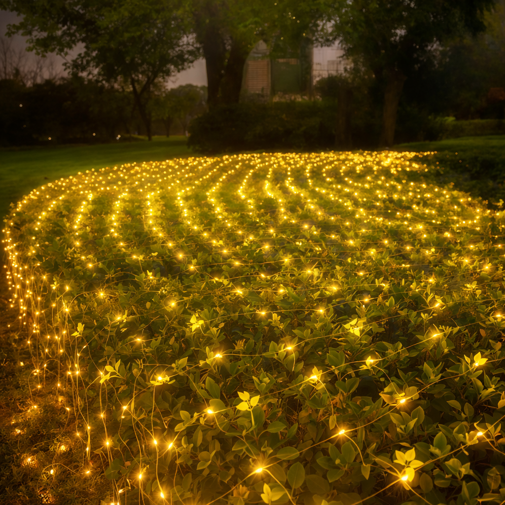 Garland 14 pendiente de 140 led IP44 de la luz Fría de 3 m de GHI-140LED-WH